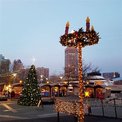Baltimore christmas village - BALTIMORE (WJZ)-- Baltimore's German-style Christmas Village is back at the Inner Harbor for the holiday season. Featuring more than 30 vendors, beer, gluhwein, German bratwursts, a 65-foot tall ...